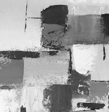 Load image into Gallery viewer, Black and White Wall Art Canvas Grey Abstract Painting cp033