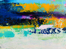 Load image into Gallery viewer, Very Large Canvas Wall Art Blue Green Abstract Painting On Canvas Bp034