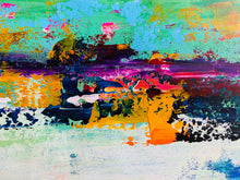 Load image into Gallery viewer, Very Large Canvas Wall Art Blue Green Abstract Painting On Canvas Bp034