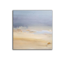 Load image into Gallery viewer, Beige Blue Abstract Art on Canvas Living Room Office Painting Yp053
