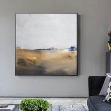 Load image into Gallery viewer, Brown White Landscape Painting living Room Wall Art Yp060