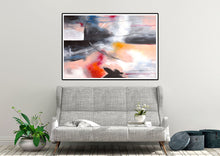 Load image into Gallery viewer, Pink Beige Red Abstract Painting on Canvas Original Oversize Painting Kp067