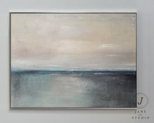 Load image into Gallery viewer, Original Sea Abstract Painting Green Ocean Landscape Painting Q072