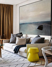 Load image into Gallery viewer, Original Sea Abstract Painting Green Ocean Landscape Painting Q072