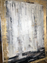 Load image into Gallery viewer, Gold Gray Painting Decor Golden Wall Art Oversized Paintings Kp040