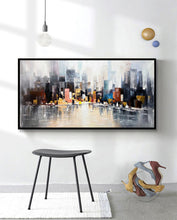 Load image into Gallery viewer, New York City Abstract Painting Cityscape Painting Op008