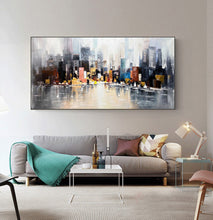 Load image into Gallery viewer, New York City Abstract Painting Cityscape Painting Op008