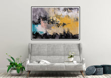 Load image into Gallery viewer, Modern Blush Pink Mint Extra Large Wall Art Abstract Painting Qp016
