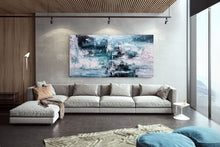 Load image into Gallery viewer, Blue Green White Modern Wall Art Painting Bedroom Painting Fp046