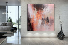 Load image into Gallery viewer, Pink White Brown Abstract Painting Modern Abstract Painting Qp031