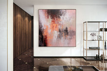 Load image into Gallery viewer, Pink White Brown Abstract Painting Modern Abstract Painting Qp031