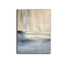 Load image into Gallery viewer, Blue White Abstract Painting Giant Wall Decor Yp009