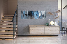 Load image into Gallery viewer, Gray Blue White Abstract Painting ModernTextured Art Fp071
