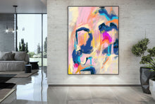 Load image into Gallery viewer, Colorful Abstact Painting Palette Knife Contemporary Art Fp100