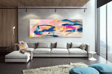 Load image into Gallery viewer, Colorful Abstact Painting Palette Knife Contemporary Art Fp100