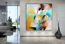 Load image into Gallery viewer, Yellow Blue Pink Abstract Painting Colorful Painting Living Room Qp011