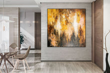 Load image into Gallery viewer, Brown And Yellow Abstract Painting ModernHome Decor Fp058