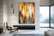 Load image into Gallery viewer, Brown And Yellow Abstract Painting ModernHome Decor Fp058