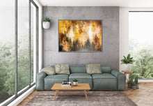 Load image into Gallery viewer, Brown And Yellow Abstract Painting ModernHome Decor Fp058