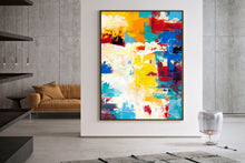Load image into Gallery viewer, Handpainted Colorful Contemporary Painting XL Abstract Painting Qp036