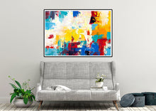 Load image into Gallery viewer, Handpainted Colorful Contemporary Painting XL Abstract Painting Qp036