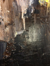 Load image into Gallery viewer, Brown Black and White Yellow Abstract Artwork Paintings on Canvas Kp052
