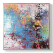 Load image into Gallery viewer, Colorful Wall Art Paintings Large Blue Pink Yellow Abstract Painting Bp091