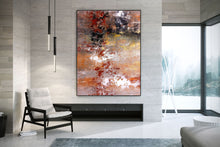 Load image into Gallery viewer, Brown Orange Red Original Abstract Paintings On Canvas Kp054