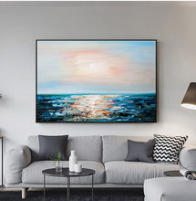 Load image into Gallery viewer, Large Contemporary Canvas Wall Art Sunrise Oil Painting on Canvas Gp093