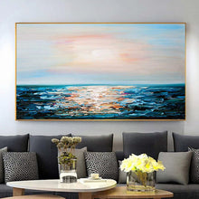 Load image into Gallery viewer, Large Contemporary Canvas Wall Art Sunrise Oil Painting on Canvas Gp093