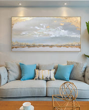 Load image into Gallery viewer, Gret Yellow Gold Abstract Painting Original Artwork Op021