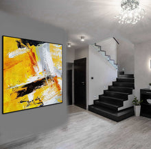 Load image into Gallery viewer, Yellow Abstract Painting Big Canvas Paintings for Home Decor Np123