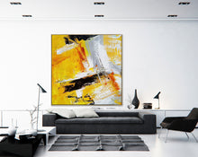 Load image into Gallery viewer, Yellow Abstract Painting Big Canvas Paintings for Home Decor Np123