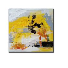 Load image into Gallery viewer, Yellow Abstract Painting Large Acrylic Painting Np004
