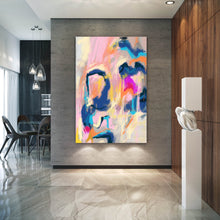 Load image into Gallery viewer, Colorful Abstact Painting Palette Knife Contemporary Art Fp100