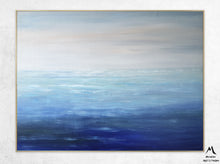 Load image into Gallery viewer, Light Blue Ocean Abstract Painting Extra Large Abstract Painting Np065