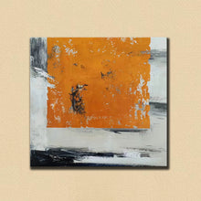 Load image into Gallery viewer, Yellow White Abstract Oil Paintings on Canvas Acrylic Painting Np111