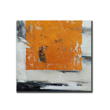 Load image into Gallery viewer, Yellow White Abstract Oil Paintings on Canvas Acrylic Painting Np111