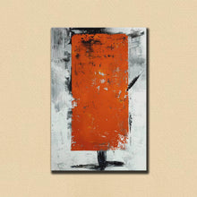 Load image into Gallery viewer, Red White Grey Original Oil Paintings on Canvas, Large Abstract Canvas Art Np113