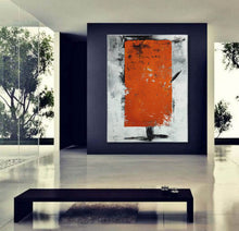 Load image into Gallery viewer, Red White Grey Original Oil Paintings on Canvas, Large Abstract Canvas Art Np113