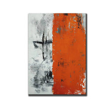 Load image into Gallery viewer, Red Black Grey Painting on Canvas Abstract Painting Art Np112