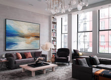 Load image into Gallery viewer, Sunrise Landscape Painting Beige Abstract Painting On Canvas Dp108