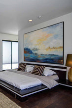 Load image into Gallery viewer, Sea Landscape Painting Blue Abstract Painting Oversized Art for Sale Bp103