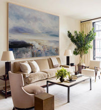 Load image into Gallery viewer, Buy Large Abstract Art Original White Clouds Canvas Painting Bp077