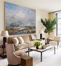 Load image into Gallery viewer, Beach Abstract Paintingt Sky Abstract Oil Painting Living Room Art Dp112