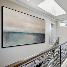 Load image into Gallery viewer, Blue Sea Abstact Painting Sofa Size Artwork Qp084