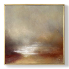 Load image into Gallery viewer, Brown Abstract Painting Sunrise Landscape Painting Dp094
