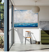 Load image into Gallery viewer, Extra Large Wall Art Ocean Abstract Painting Blue Level Painting NP002