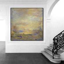 Load image into Gallery viewer, Original Beige Sky Abstract Painting Large Wall White Abstract Art Dp111