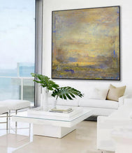 Load image into Gallery viewer, Original Beige Sky Abstract Painting Large Wall White Abstract Art Dp111